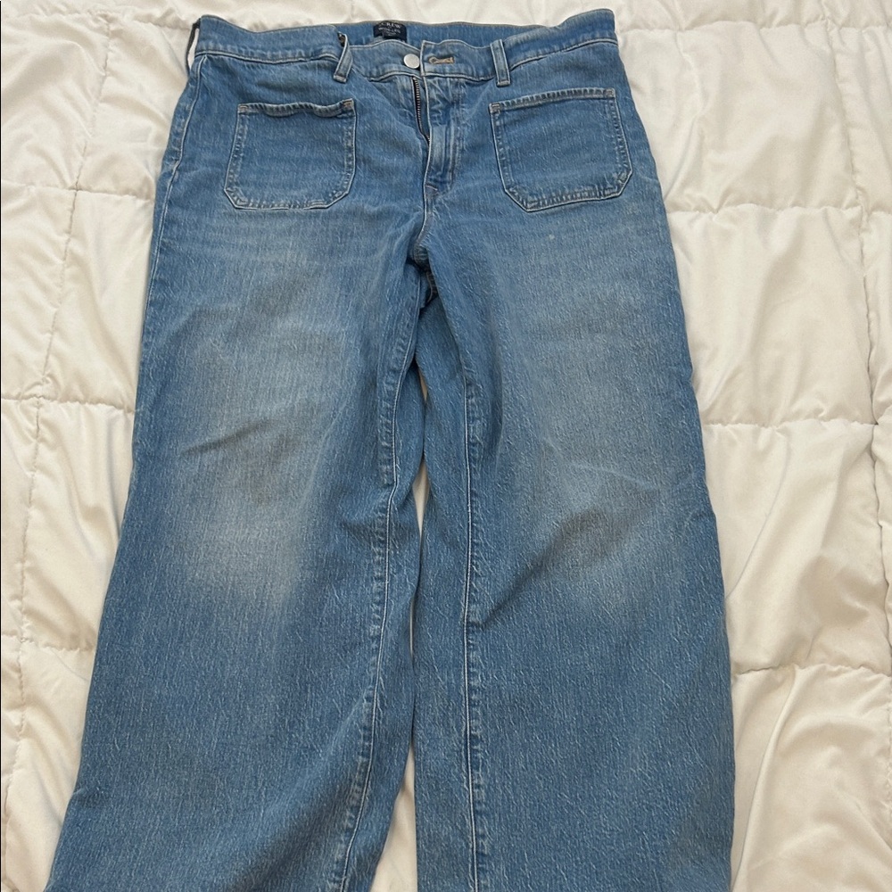 J. Crew Denim Blue Wide Leg Jeans